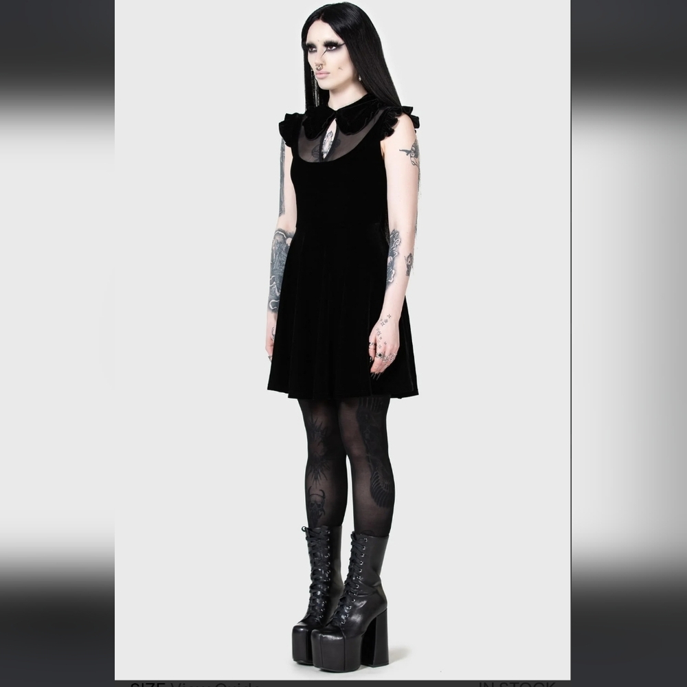 Killstar Black Mini Dress - Picture 3 of 7